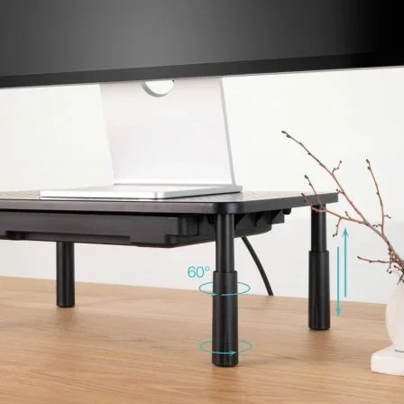 TooQ Soporte Monitor TQMR087 Elevador Multiusos Portátil Cajón Negro hasta 20kg Ergonómico TooQ Soporte Monitor TQMR087 Elevador Multiusos Portátil Cajón Negro hasta 20kg Ergonómico